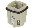 Heavy Duty Connector Insert, Plug, 3A, Screw Terminal, Positions - 5
